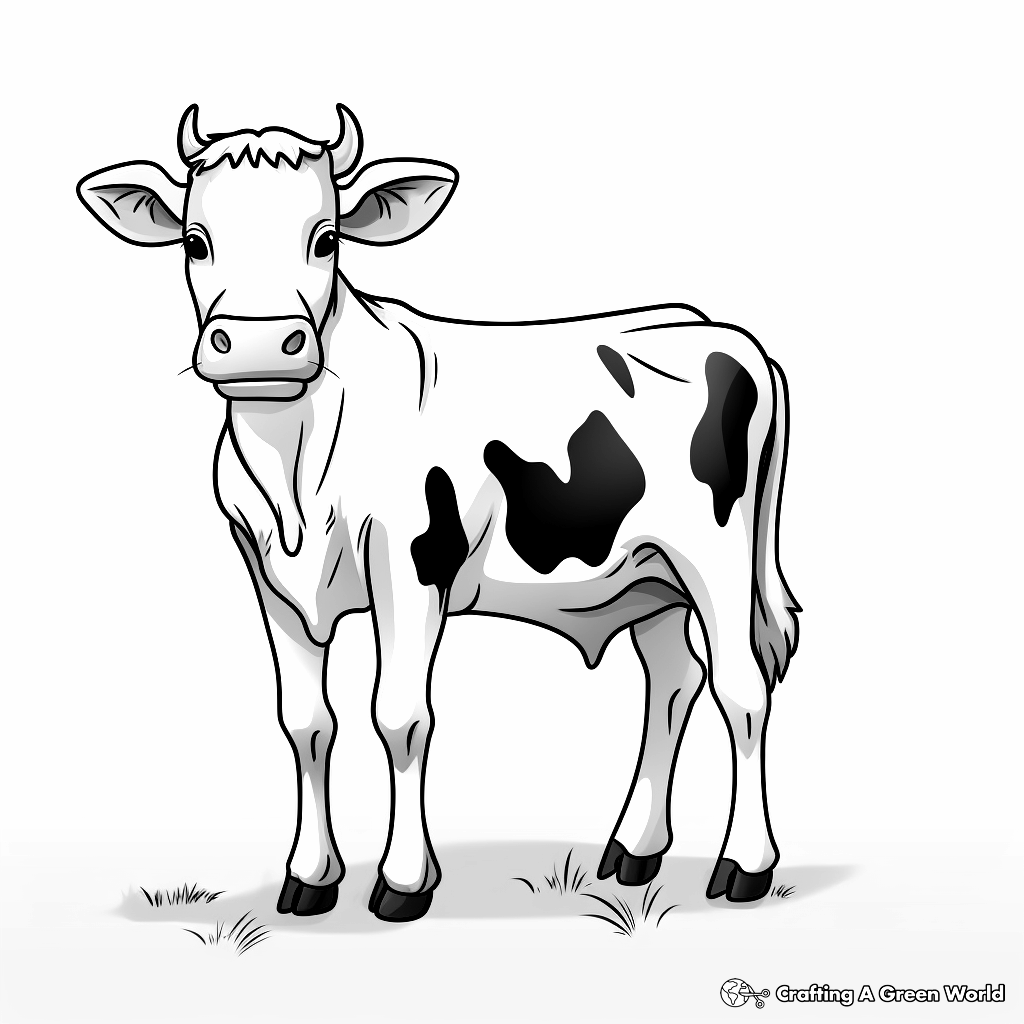 Cow coloring pages