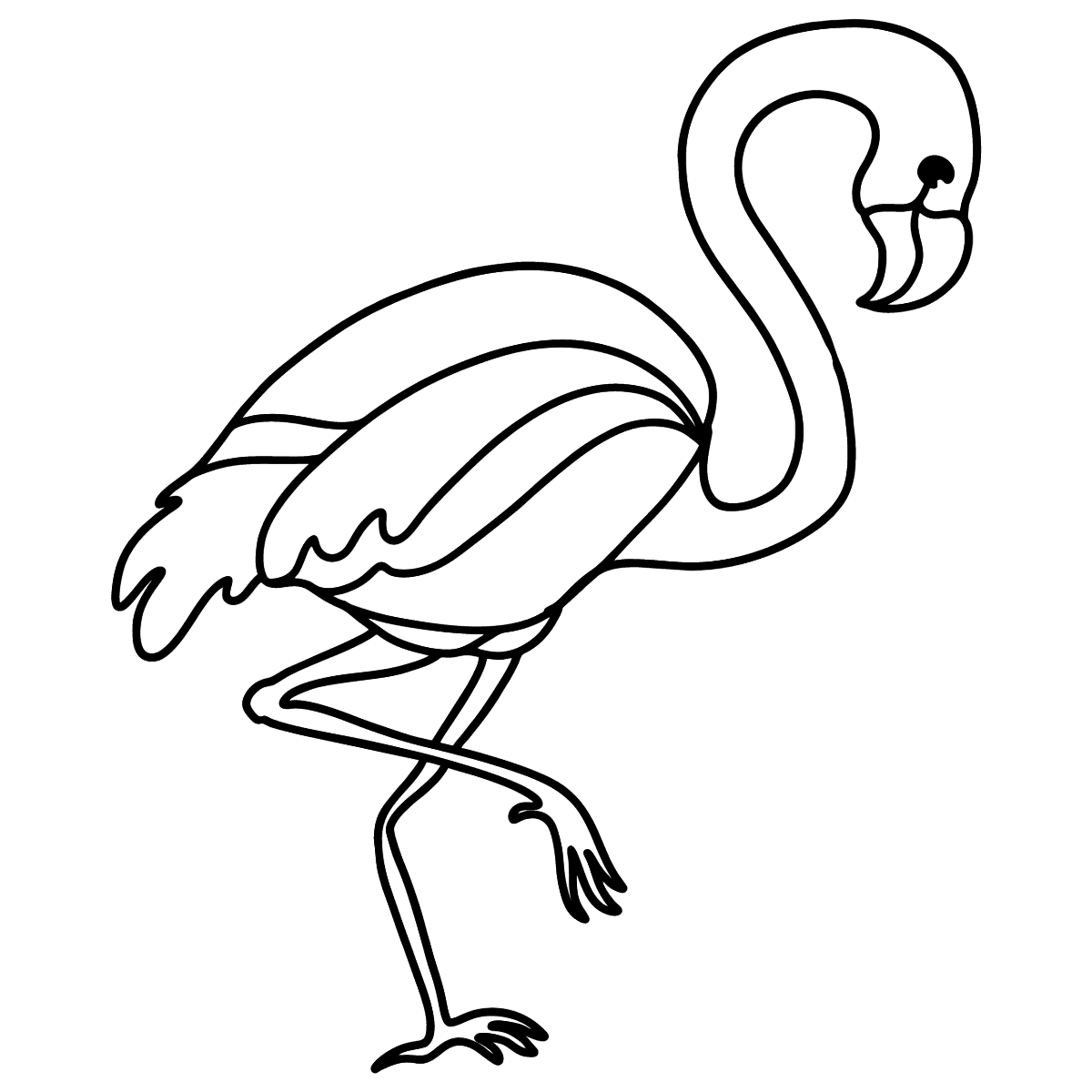 Flamingo coloring page â online or printable for free