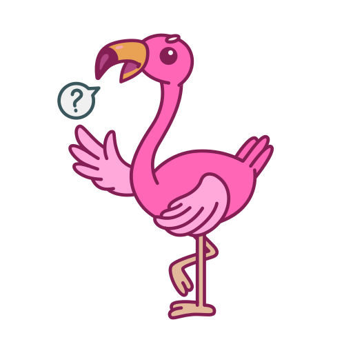 Flamingo stickers