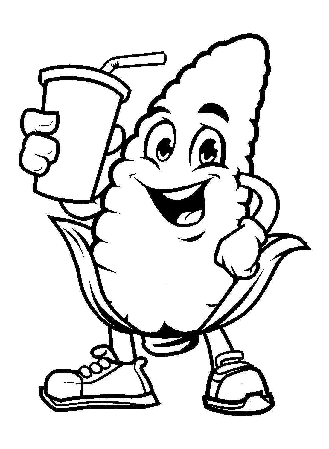 Corn coloring pages printable for free download