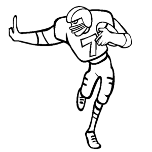 Football player coloring pages printable for free download