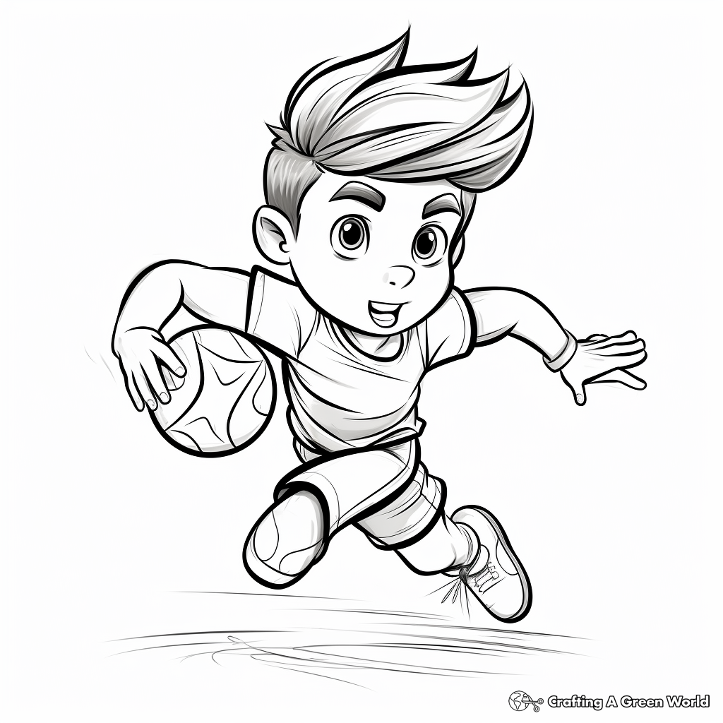 Volleyball coloring pages