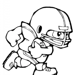 Football player coloring pages printable for free download