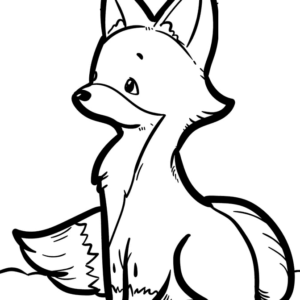 Fox coloring pages printable for free download