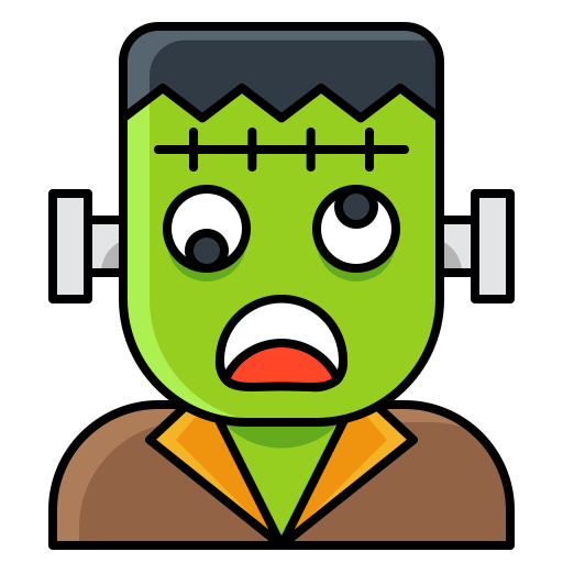 Frankenstein generic outline color icon