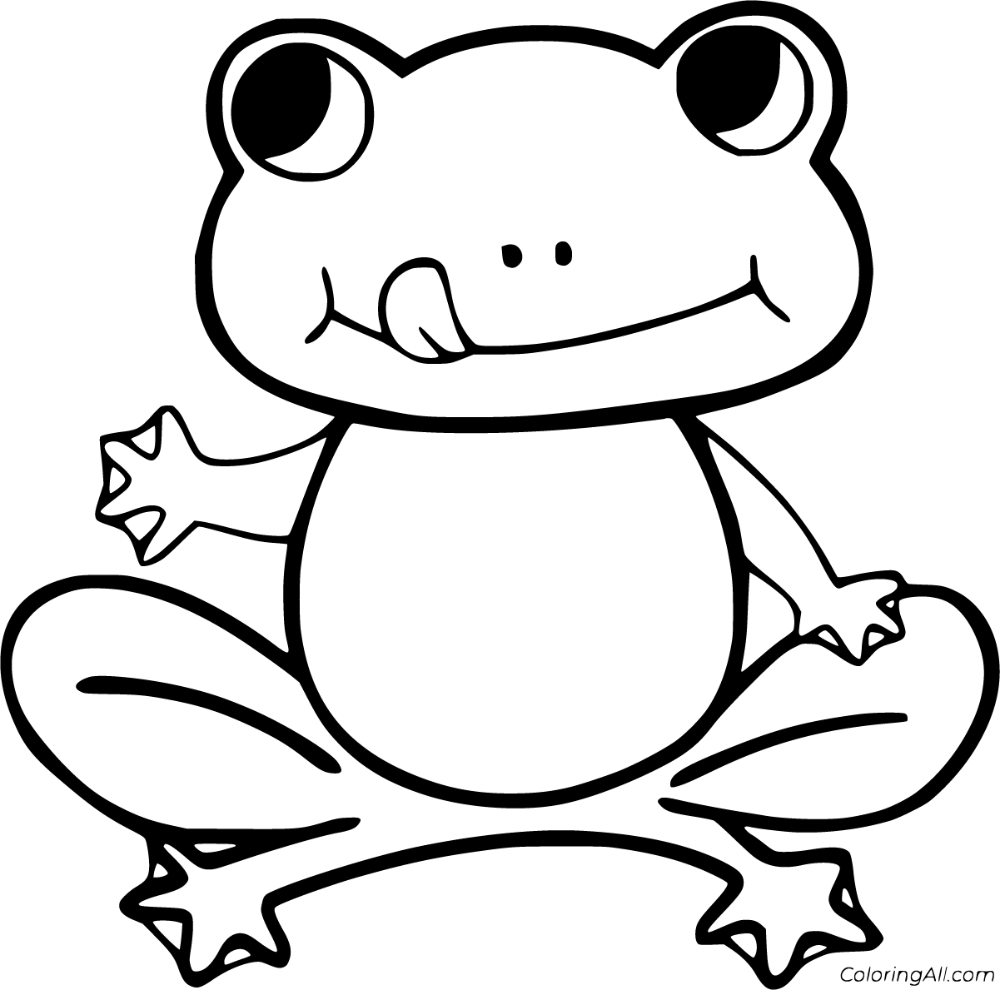 Free printable frog coloring pages in vector format easy to print from any device and automaticallyâ frog coloring pages coloring pages snake coloring pages