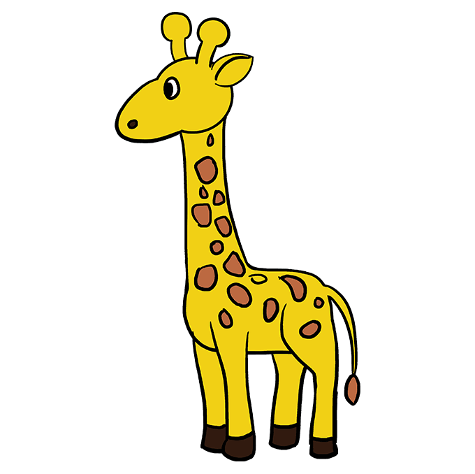 How to draw a giraffe â really easy drawing tutorial