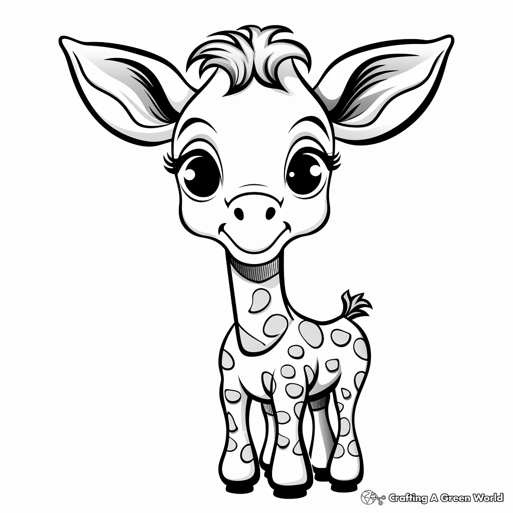 Giraffe coloring pages