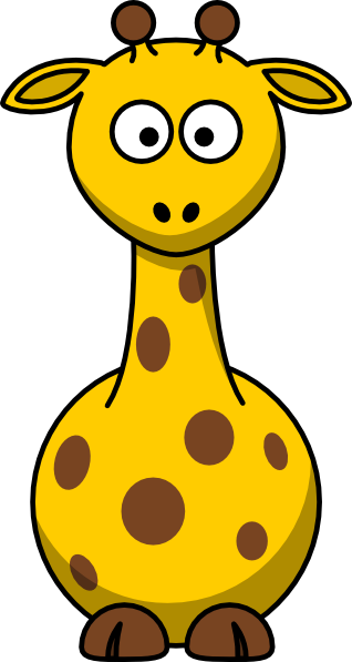 Cartoon giraffe clip art at