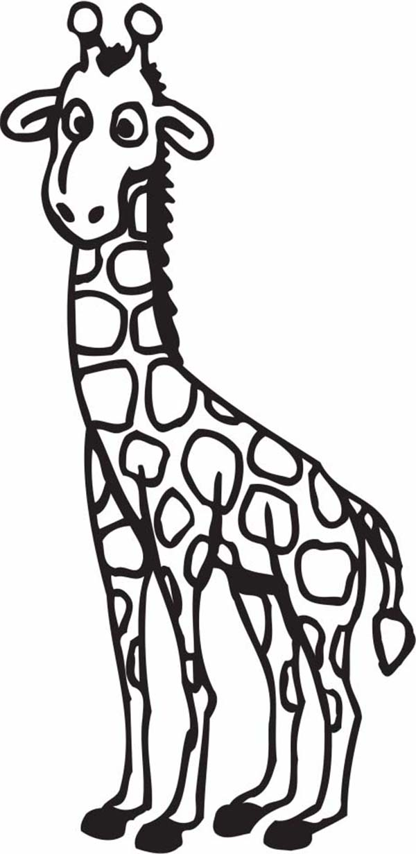 Cartoon giraffe coloring page cartoon giraffe giraffe coloring pages giraffe