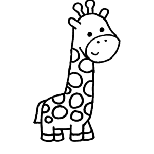 Giraffes coloring pages printable for free download