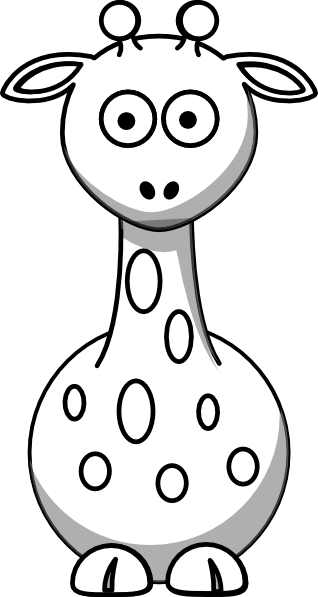 Style guide clker giraffe coloring pages cartoon coloring pages cartoon giraffe