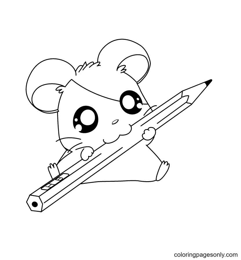 Hamster coloring pages printable for free download