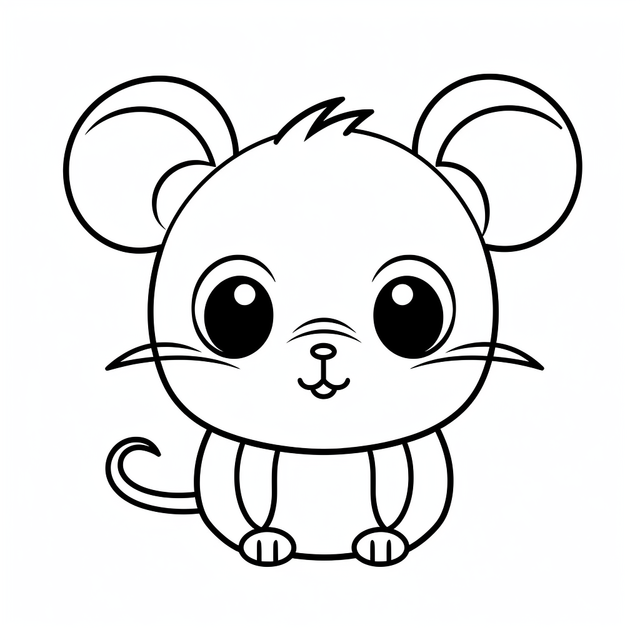 Cute rat coloring page with big eyes rat drawing eyes drawing ring drawing png transparent image and clipart for free download