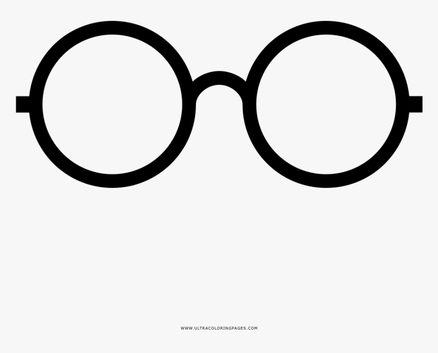 Glasses coloring page