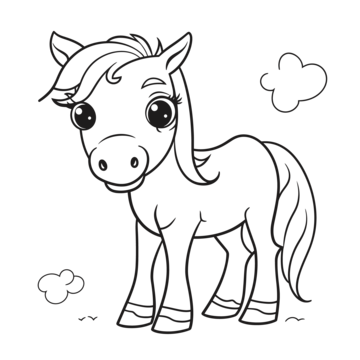 Horse coloring pages png transparent images free download vector files