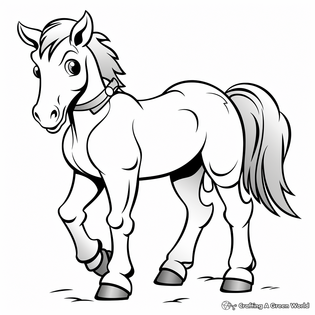 Western horse coloring pages