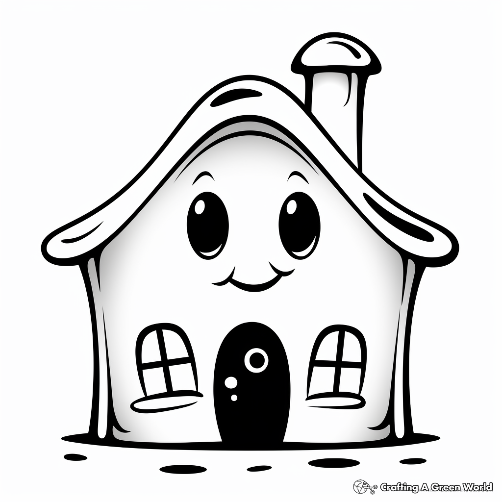 Ghost coloring pages