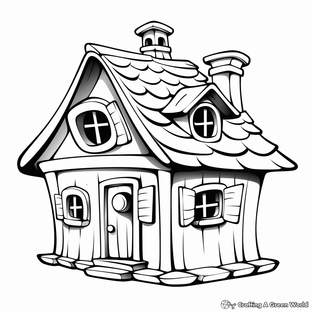 Bird house coloring pages