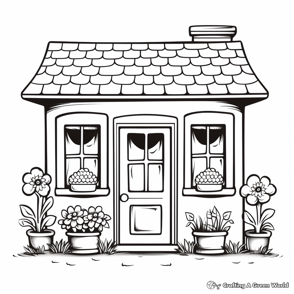 Window coloring pages
