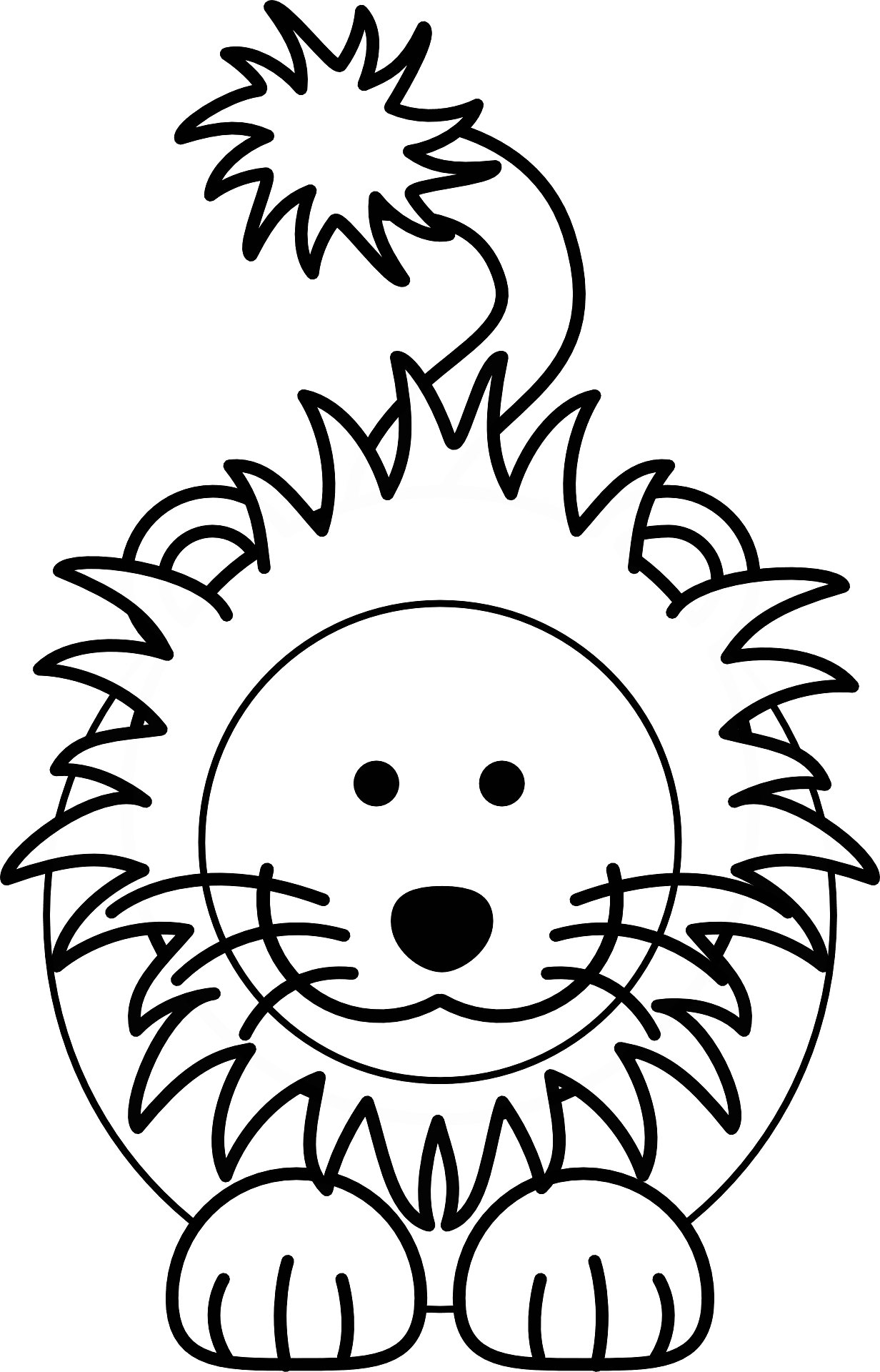 Cartoon lion clipart free download transparent png