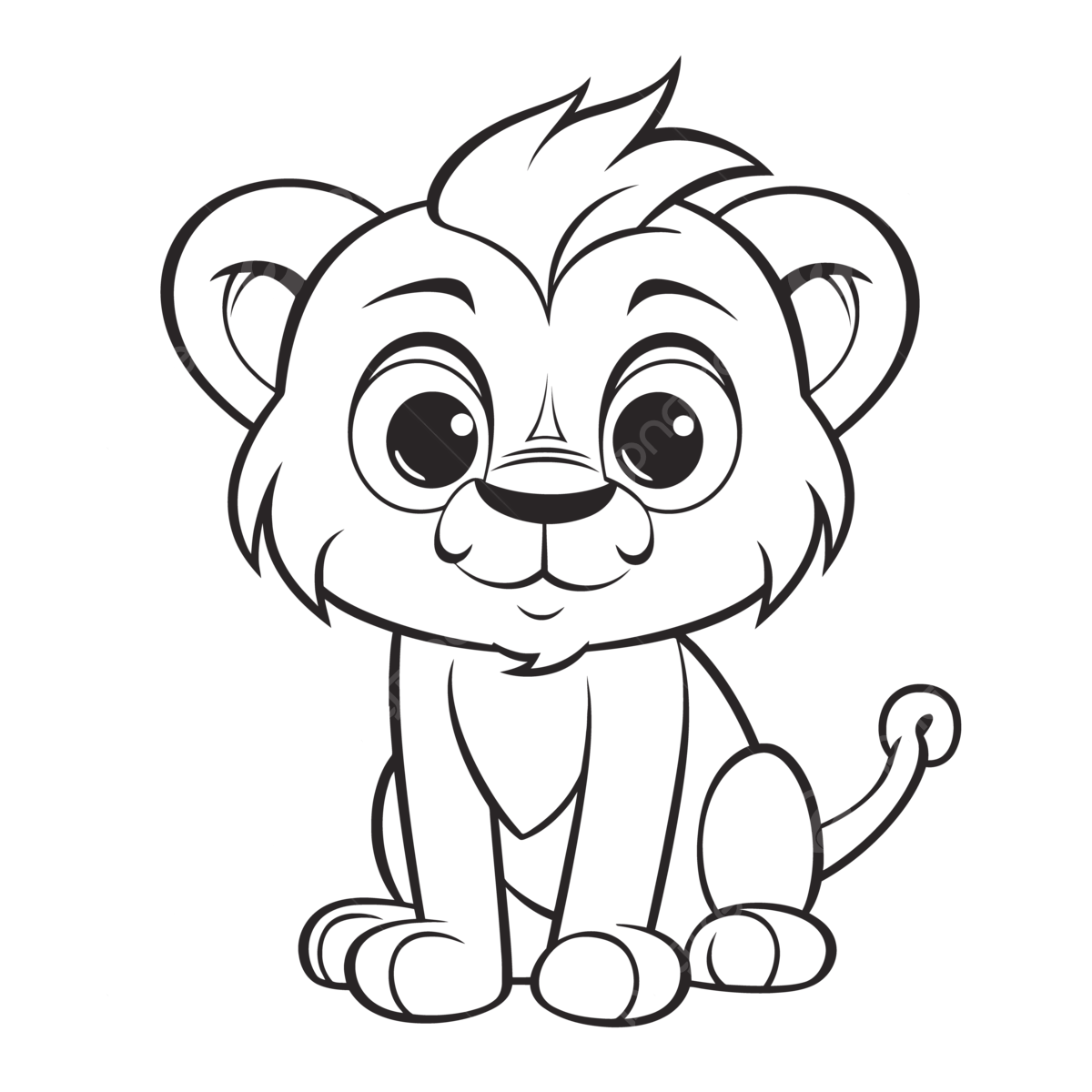 Lion coloring pages for kids cute lions coloring page cute lions coloring pages for kids outline sketch drawing vector lion drawing wing drawing ring drawing png and vector with transparent background for