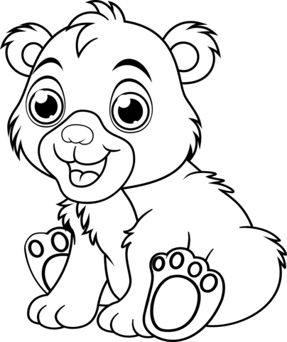 Cute baby lion coloring page free printable coloring pages