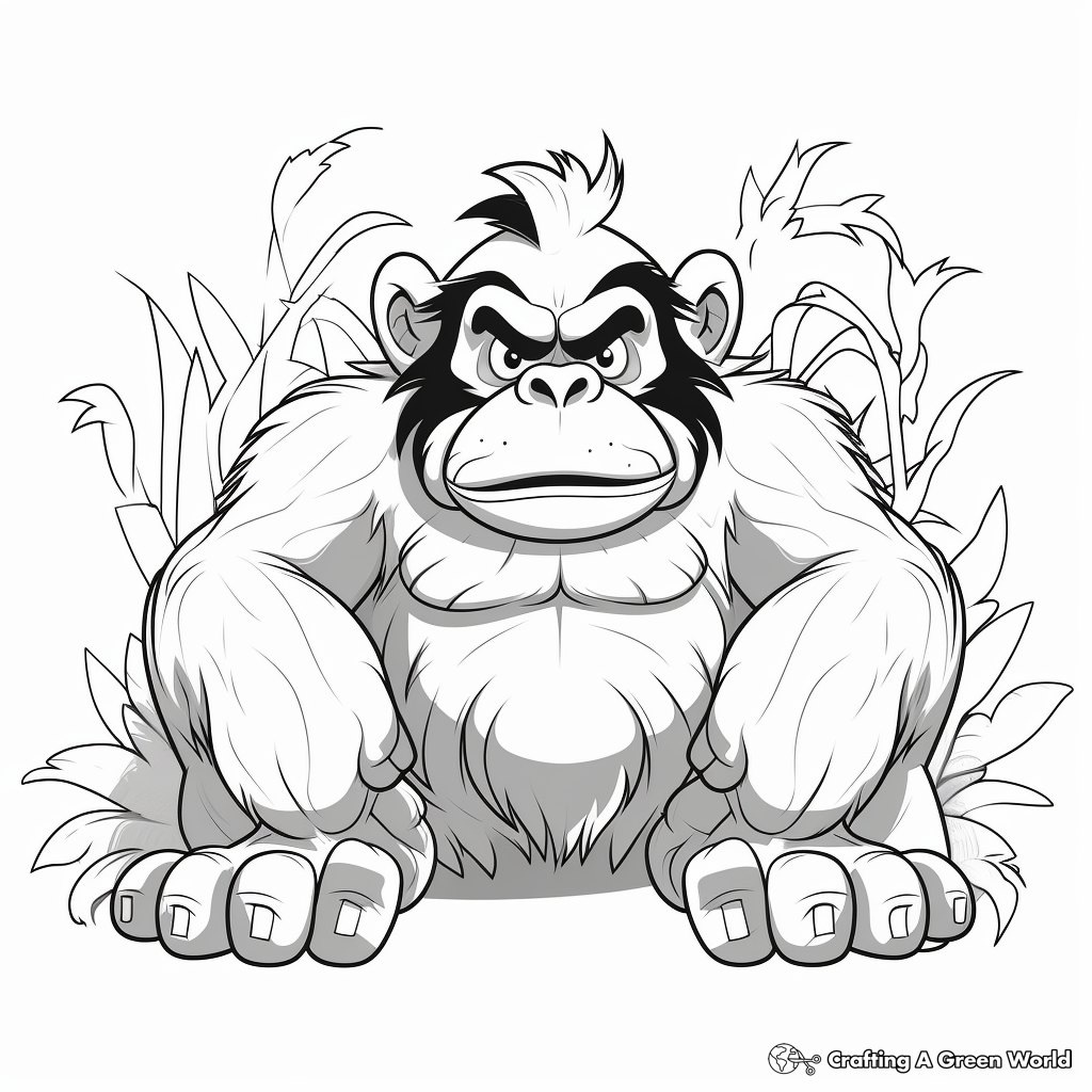 Grumpy monkey coloring pages