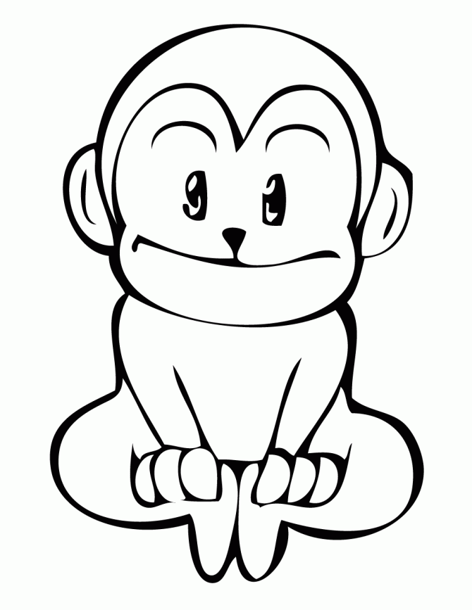 Baby monkeys coloring pages free printable monkey coloring sheets for kids