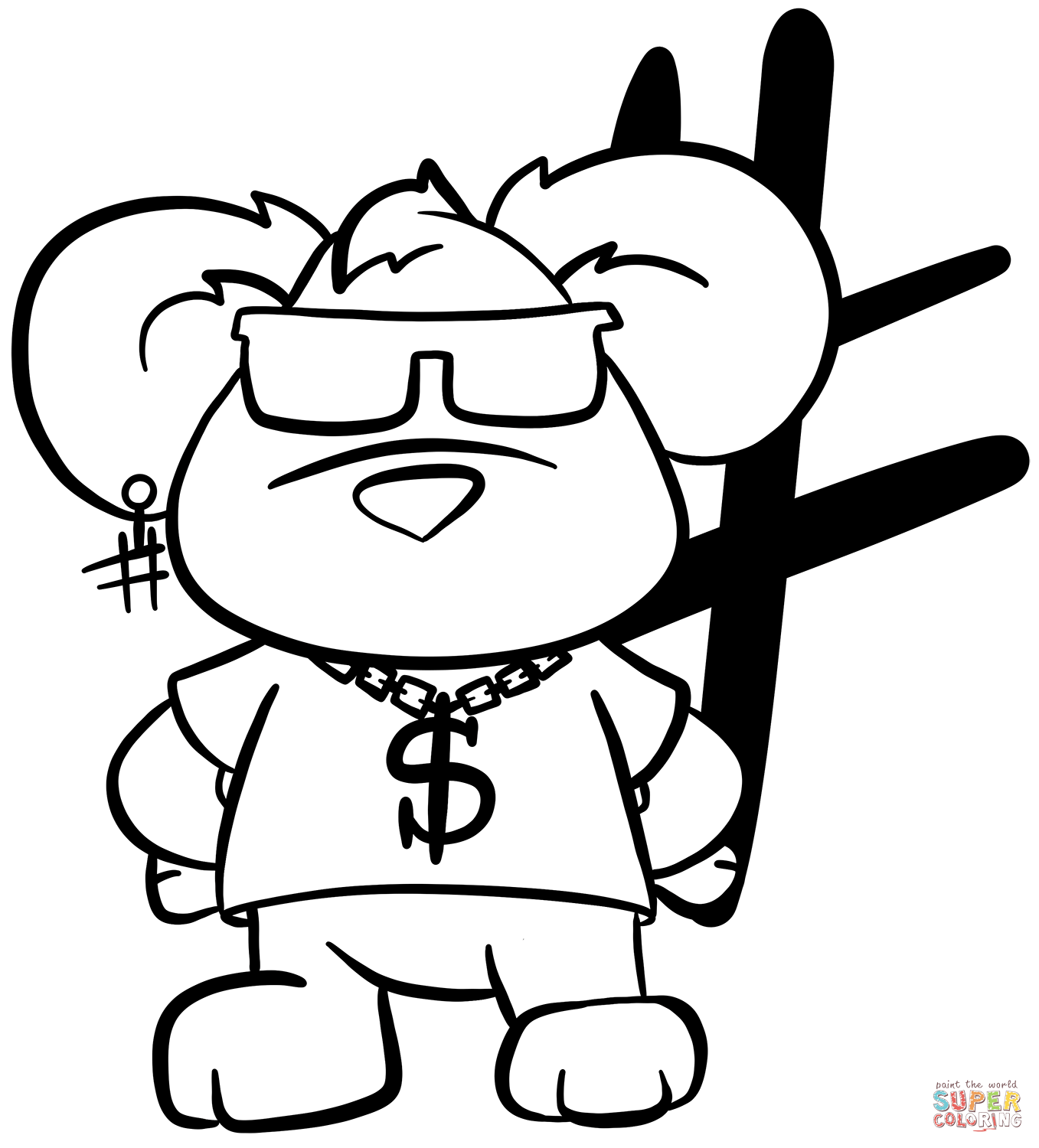 Cool mouse coloring page free printable coloring pages