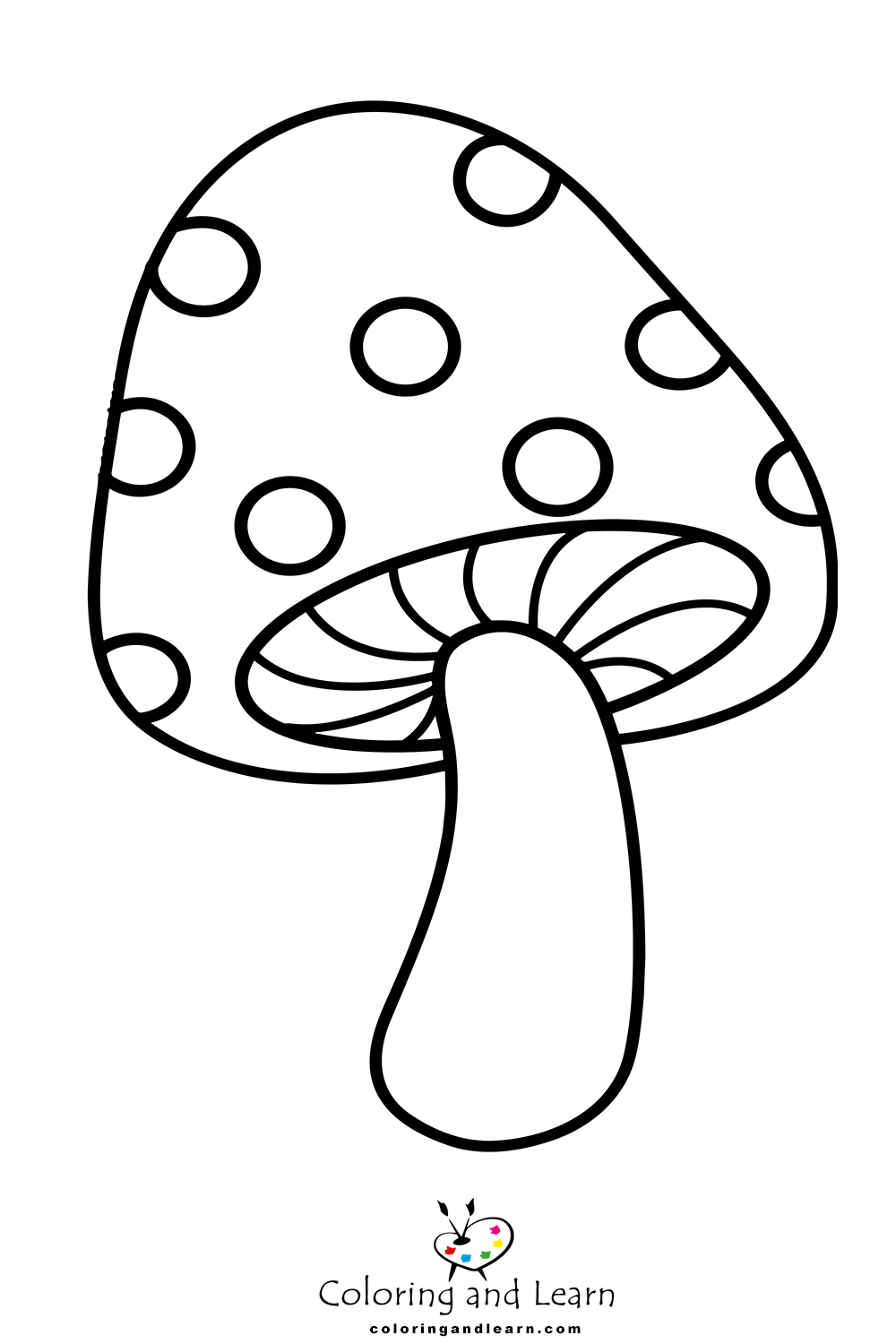 Mushroom coloring pages