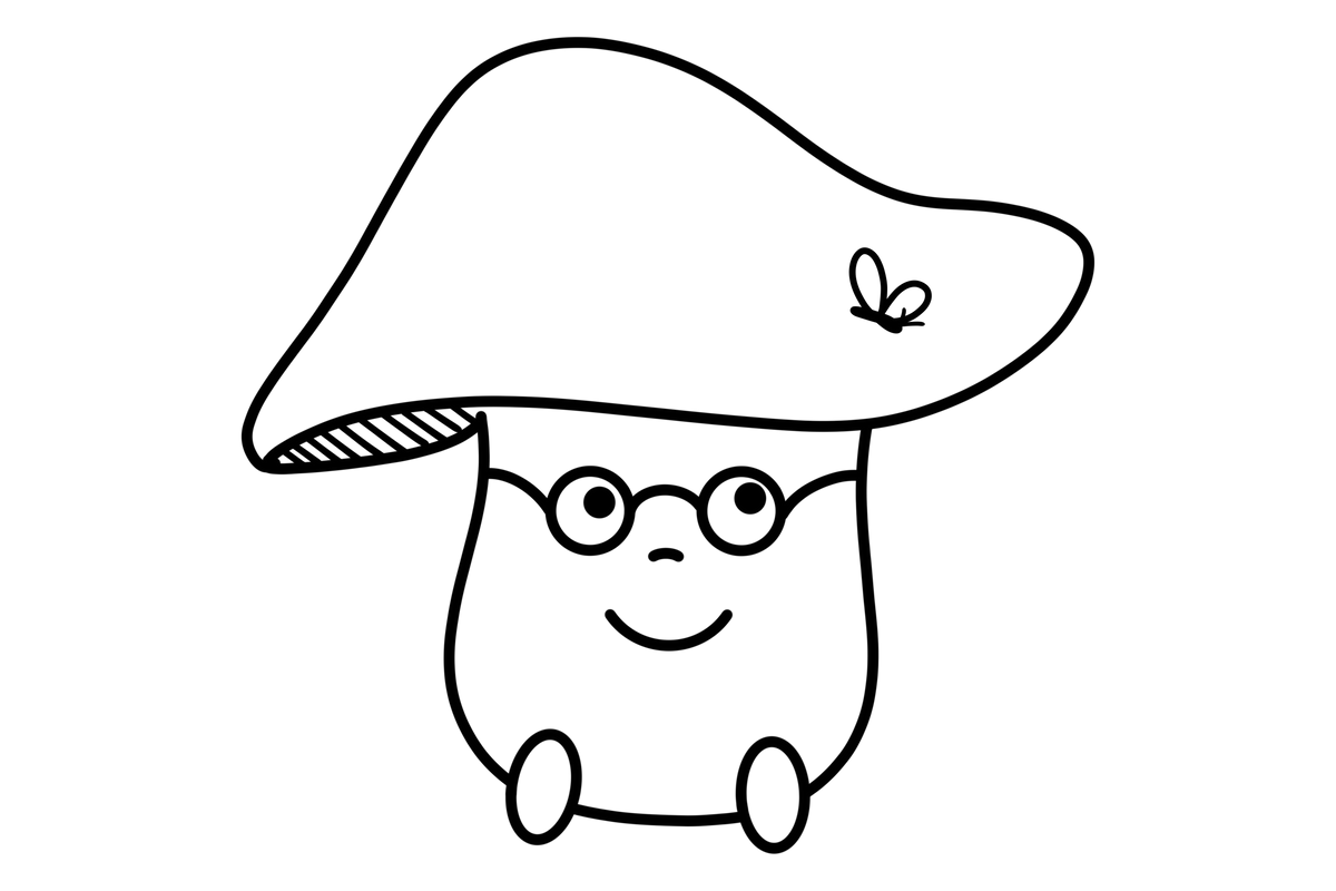 Cute mushroom drawing ideas