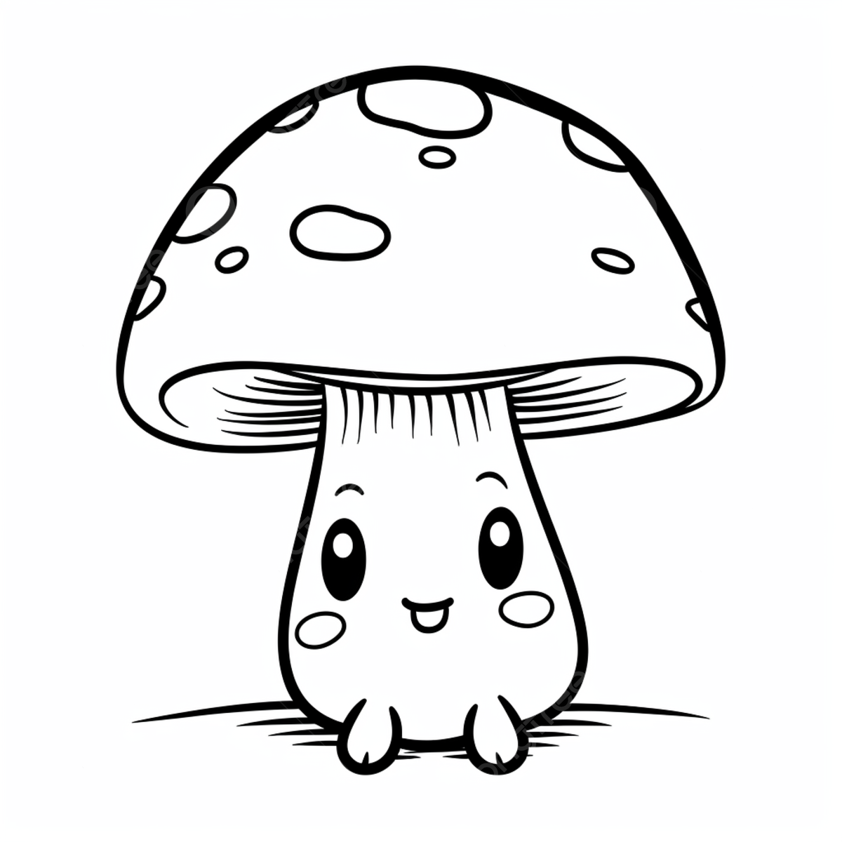 Cute little mushroom coloring page mushroom drawing ring drawing color drawing png transparent image and clipart for free download