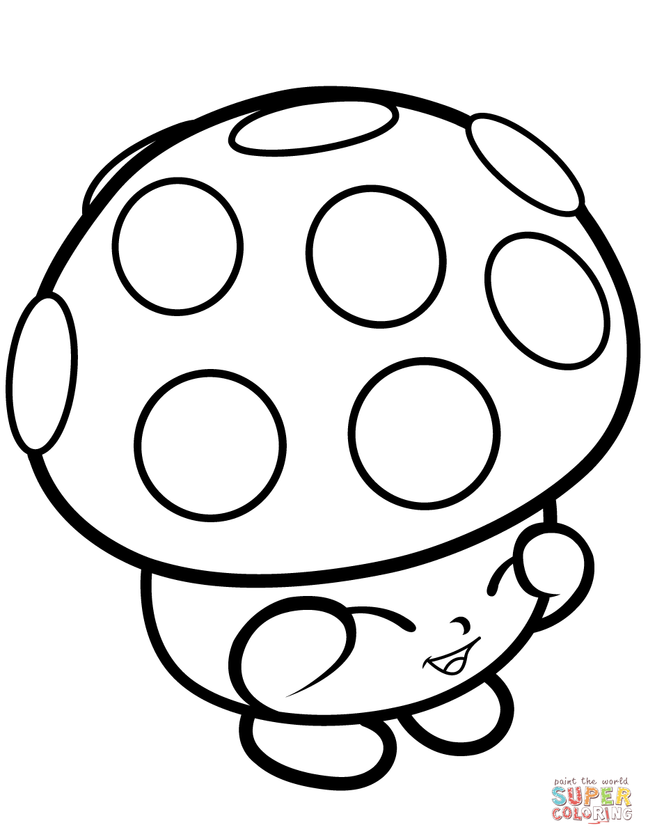 Mushroom miss mushy moo shopkin coloring page free printable coloring pages