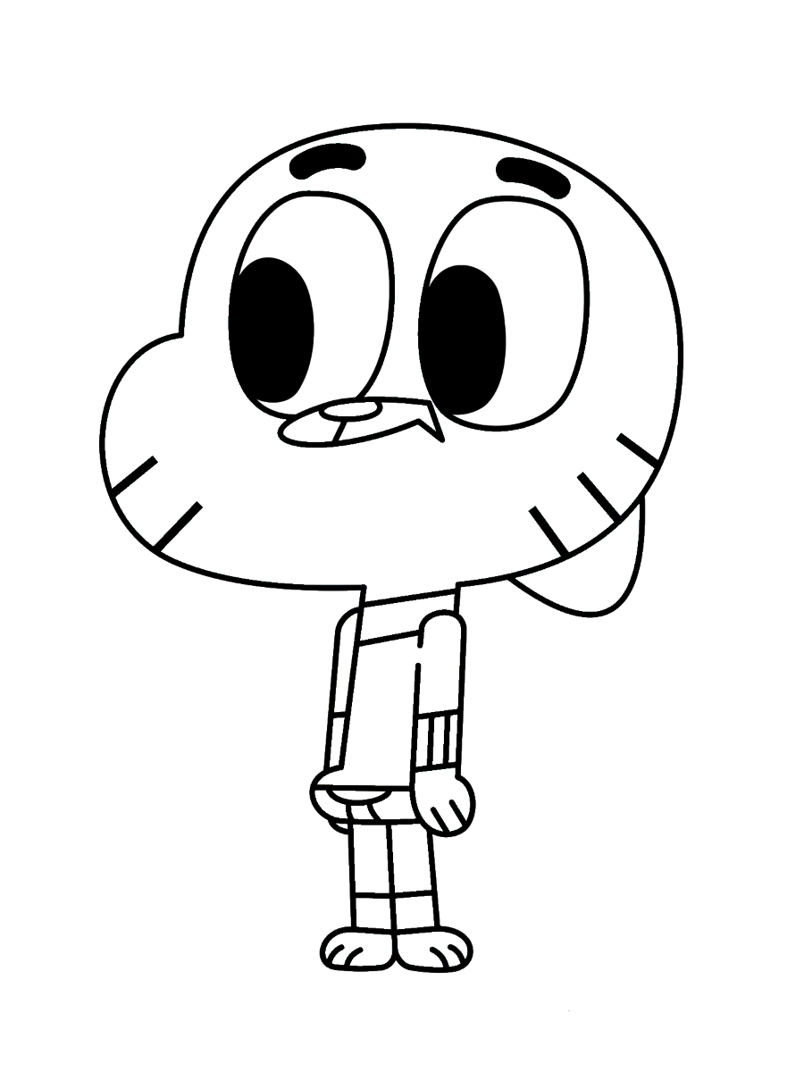 Gumball coloring pages