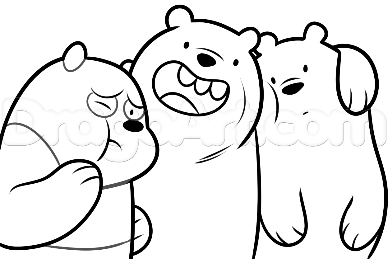 Pin by biboune family on coloriages we bare bears bare bears cute coloring pages