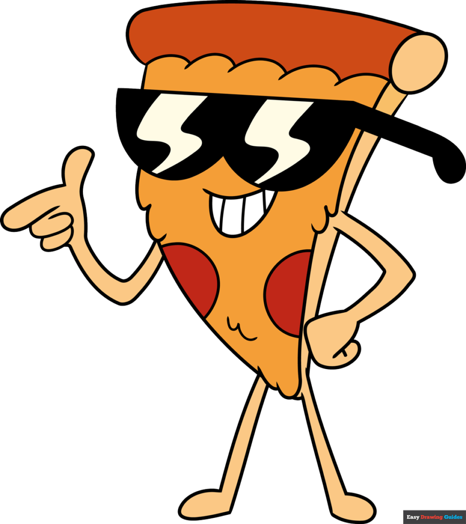 How to draw pizza steve