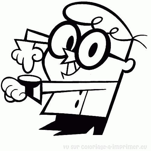 Coloring page dexter laboratory cartoons â printable coloring pages