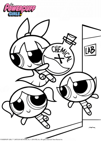 Powerpuff girls with chemical x coloring page livro de colorir pãginas para colorir gratuitas desenhos para colorir princesas