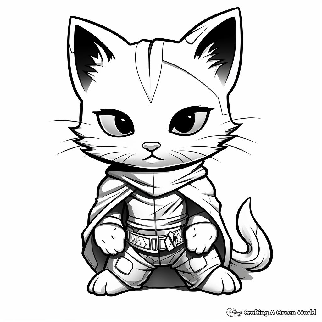 Super kitties coloring pages