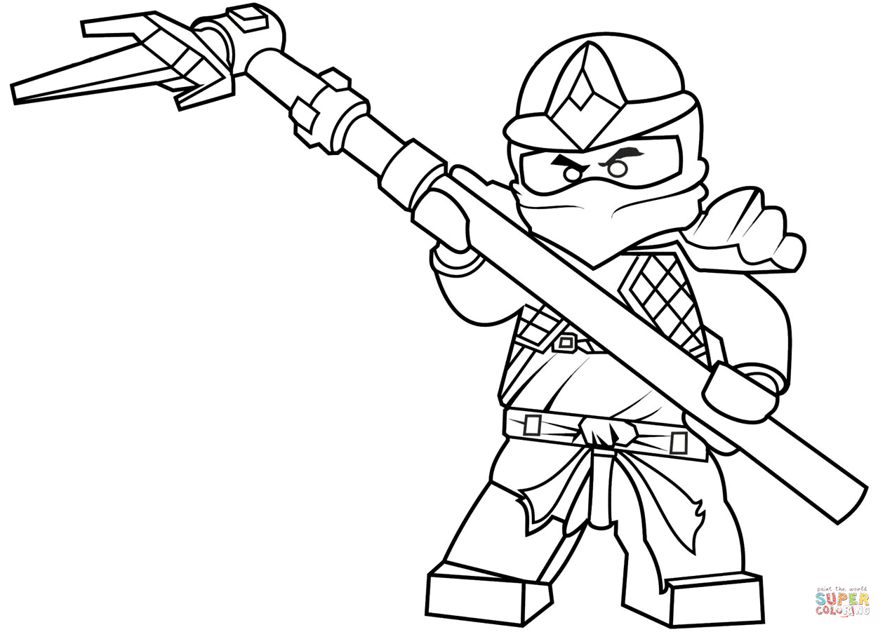 Lego ninjago cole zx coloring page free printable coloring pages