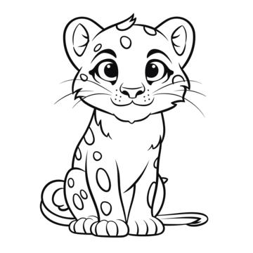 Snow leopard outline png transparent images free download vector files