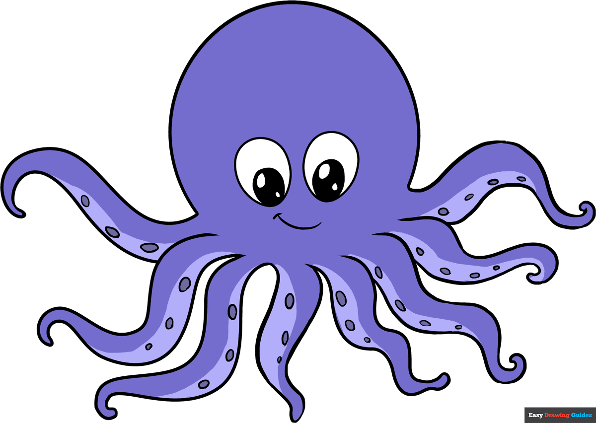 How to draw an octopus