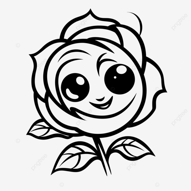 Coloring pages online cartoon rose outline sketch drawing vector rose drawing car drawing cartoon drawing png and vector with transparent background for free download