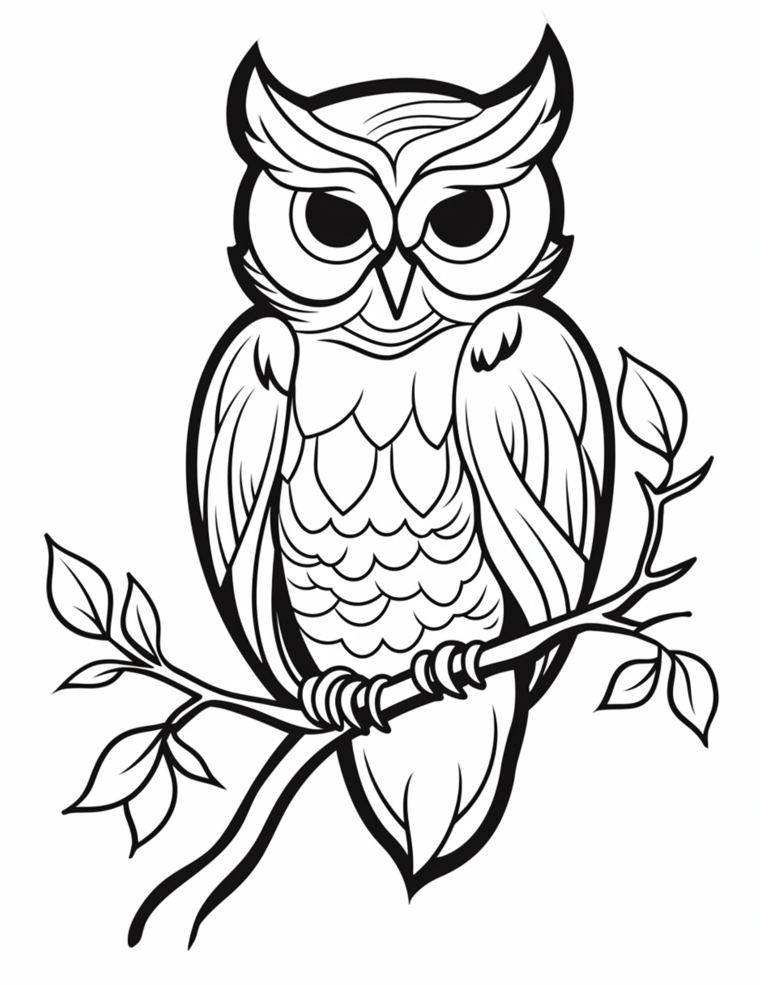 Owl coloring pages