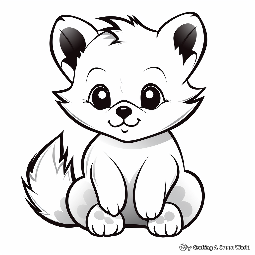 Red panda coloring pages