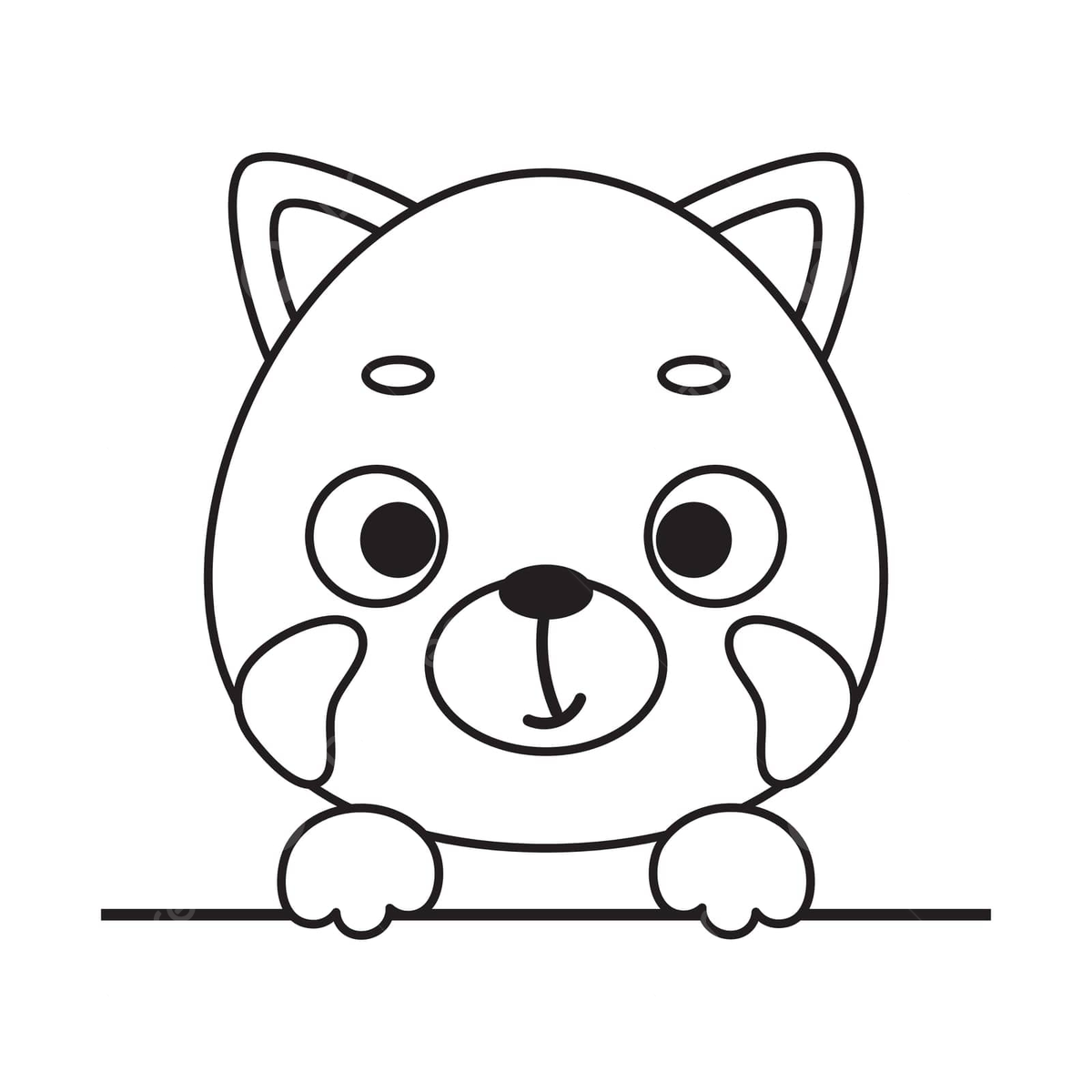 Red panda coloring page for kids with cute animal illustration vector book black educational png and vector with transparent background for free download