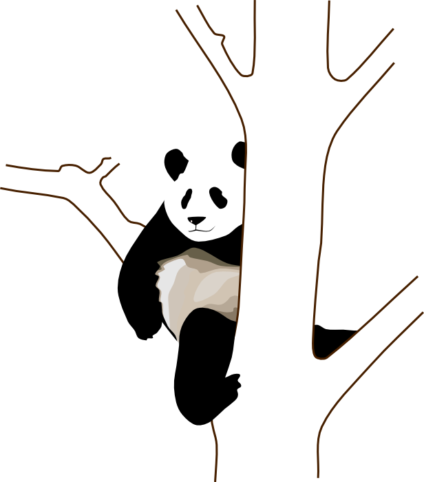 Cute panda bear clipart animations