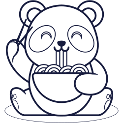 Panda coloring pages