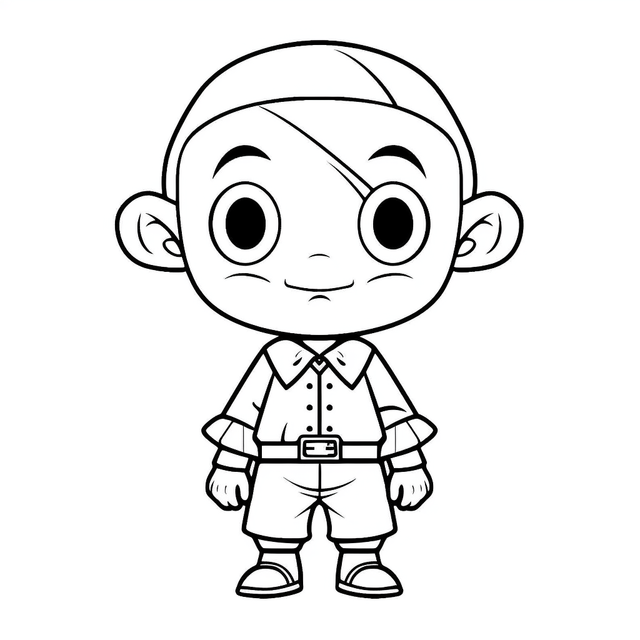 Cartoon people coloring pages